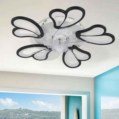  - 50W Floral Led Ceiling Fan Light Dimmable With App & Remote