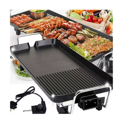  - 1500W Electric Teppanyaki Grill 59Cm Non Stick Tabletop Bbq Griddle
