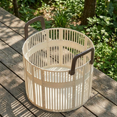  - Extra Large Foldable Laundry Hamper With Handles  Collapsible Clothes Basket For Bathroom & Bedroom