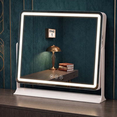  - Hollywood Led Makeup Mirror With Dimmable Lights