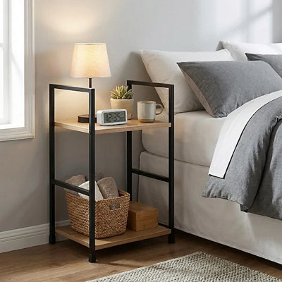  - Slim Side Table Oak Colour 29 X 23.5 X 48 Cm