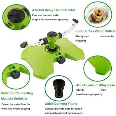  - 360 Degree Rotating Garden Sprinkler Multifunctional Watering System