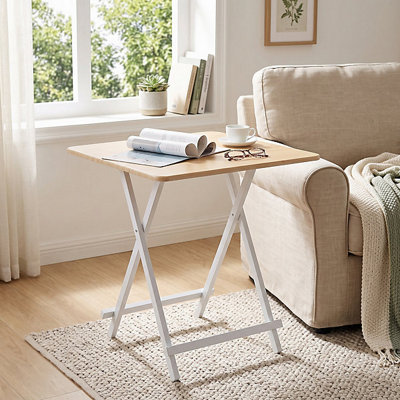  - 70Cm Square Folding Wooden Dining Table Space Saving Kitchen Table For Small Spaces
