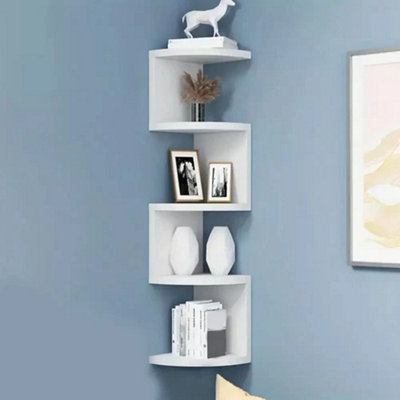  - 5 Tier Floating Corner Shelves