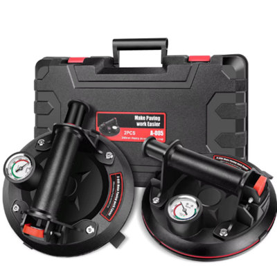  - 8 Inch Vacuum Suction Lifter Set With Pressure Gauge 400Kg Capacity