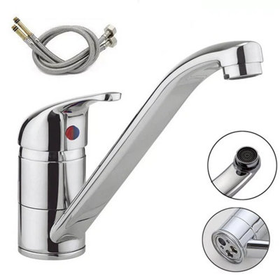  - Modern Kitchen Sink Mixer Taps Swivel Spout Single Lever Tap