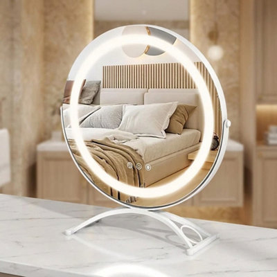  - 40Cm Led Vanity Mirror With 3 Color Dimmable Lights
