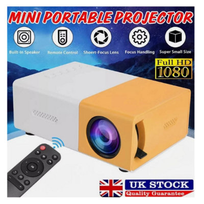 B&Q Mini Led Projector 1080P Portable Home Cinema