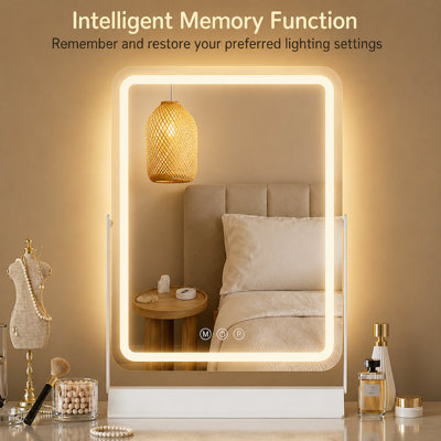  - Hollywood Led Vanity Mirror With 3 Light Modes