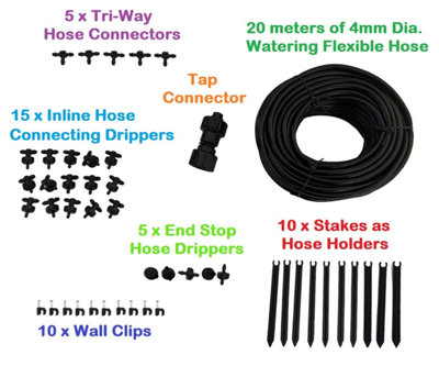  - 20M Micro Drip Irrigation Kit Automatic Garden Watering System