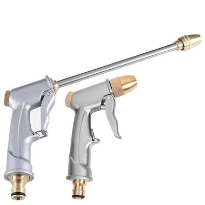  - High Pressure Metal Brass Water Spray Gun Garden Hose Nozzle