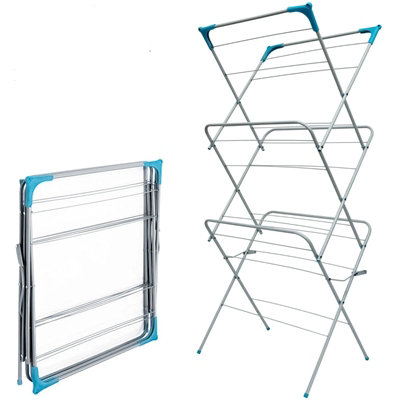  - 3 Tier Foldable Clothes Drying Rack 14M Laundry Airer