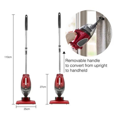 B&Q 2 In 1 Upright Handheld Bagless Vacuum Cleaner 800W Lightweight Compact Hoover