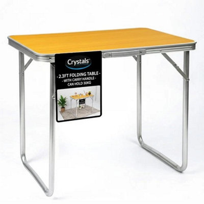 B&Q Folding Table Portable Fold Up Tables Camping
