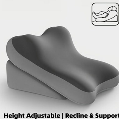 B&Q Attractive Adjustable Memory Foam Bed Wedge Back Support Cushion Set For Reading And Relaxation