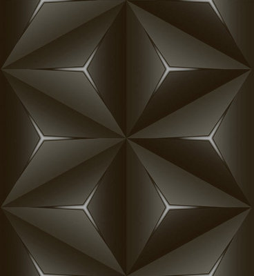 Zed Décor Zed Decor Into The Future 3D Geometric Grey Vinyl Wallpaper Hm11-1108 from B&Q