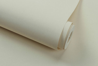 Zed Décor Zed Decor Plain Off White Textured Vinyl Wallpaper 571002 from B&Q