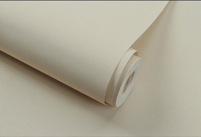 Zed Décor Zed Decor Cream/beige Plain Textured Vinyl Wallpaper 571005 from B&Q