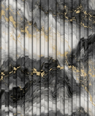 Zed Décor Zed Decor Black White Gold Liquid Marble Vinyl Wallpaper 0.53 X 9.5M621024 from B&Q