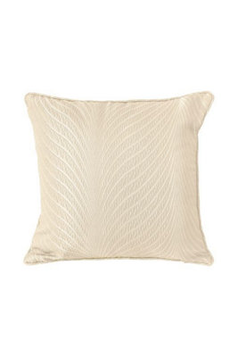 Wave Collection Cushion Cover In Cream from B&Q
