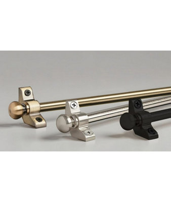 Premium Metal Stair Rod Set (72.5 Cm X 10 mm)Ball End FinialsMatt BlackPack Of 13 from B&Q