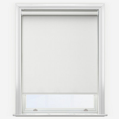 New Edge Blinds Motorised Thermal Blackout Roller Blind - White - 60cm - Image 4