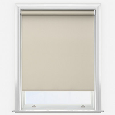 New Edge Blinds Motorised Blackout Roller Blind - 95cm - Linen - Image 4