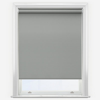 New Edge Blinds Dark Grey Thermal Blackout Motorised Roller Blind With Motor Only 85Cm - Image 4