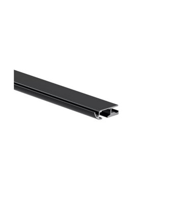 Black Hidden Ceiling Fix Aluminium Curtain Hanging Track 105Cm from B&Q
