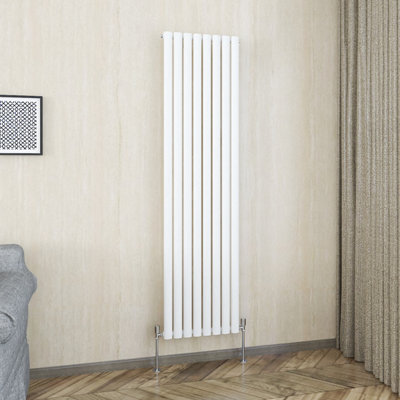 Vruc Single Oval Column Designer Radiator White 1800X472mm from B&Q