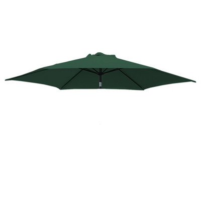 B&Q -  Replacement Parasol Fabric Umbrella Canopy Cover For 2.5M 6 Arm Parasols Green