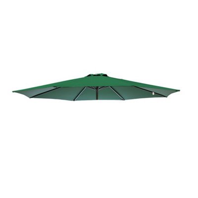 B&Q -  Replacement Parasol Fabric Umbrella Canopy Cover For 2.7M 8 Arm Parasols Green