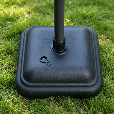B&Q -  Hdpe Square Plastic Water Fillable Parasol Base Stand Weights Umbrella Holder