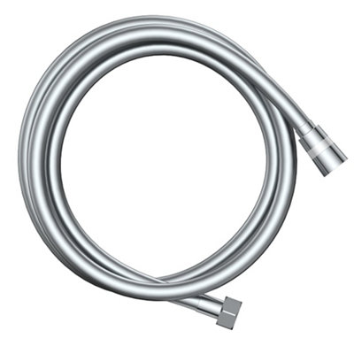 Affine 1.5M Smooth Shower Hose Modern Bathroom Flexible Pvc Replacement Chrome from B&Q