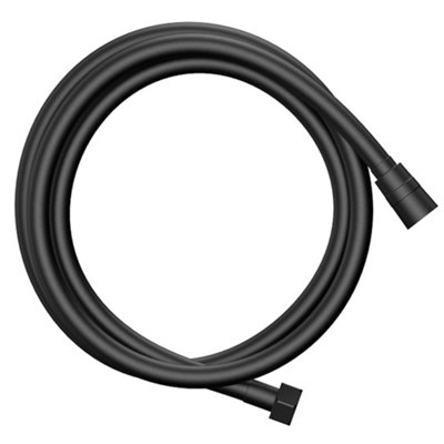 Affine 1.5M Smooth Shower Hose Universal Modern Bathroom Flexible Pvc Replacement Black from B&Q