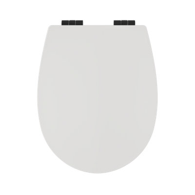 Bemis Hudson Soft Close Toilet Seat Matt White from B&Q