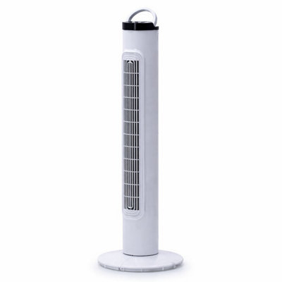 Status 32" 3 Speed Oscillating Tower Fan WhiteS32Towerfanrc from B&Q