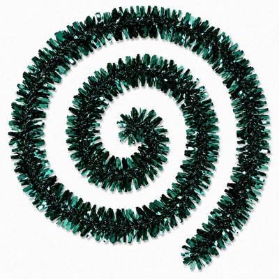 B&Q -  2 X 2M Emerald Chunky Tinsel Garland
