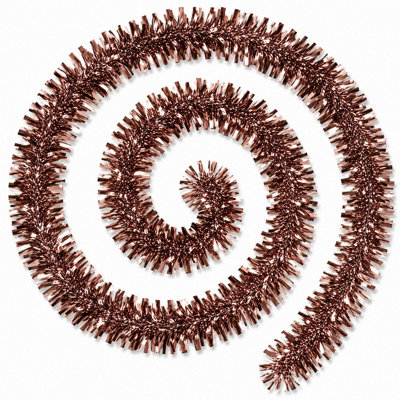 B&Q -  2 Pack 2M Brown Chunky Tinsel Garland