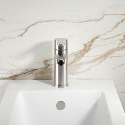 FNX Bathrooms Vela Mono Bidet Mixer Chrome Contemporary 1 Tap Hole With Waste from B&Q