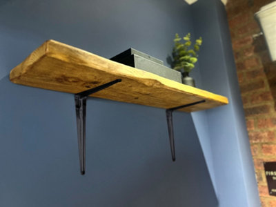 Stiley Living London Shelf Bracket 150X200mm Matt Black (Pack Of 4) from B&Q