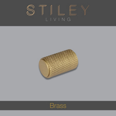 B&Q -  Brass Knurled Cabinet & Drawer Knob