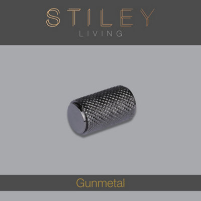 B&Q -  Gunmetal Knurled Cabinet & Drawer Knob