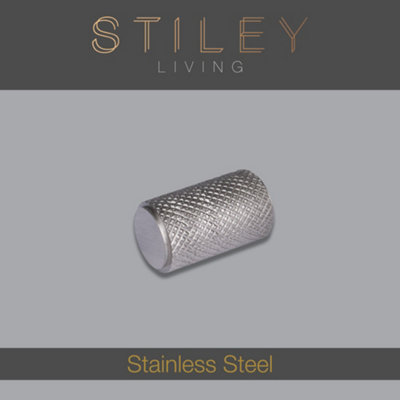 B&Q -  Stainless Steel Knurled Cabinet & Drawer Knob