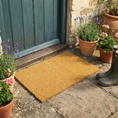 B&Q -  Natural Coir Door Mats Indoor Outdoor Non Slip 60Cm X 40Cm - Image 4
