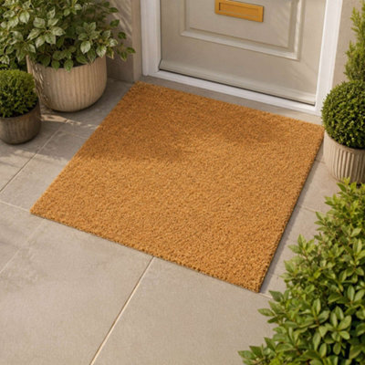 Nicoman Natural Coir Door Mats Indoor Outdoor Non Slip 100Cm X 100Cm from B&Q
