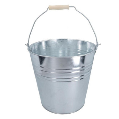 Marco Paul 12L Galvanised Steel Silver Bucket from B&Q