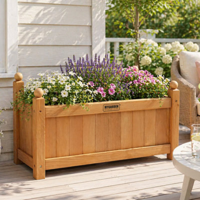  - Garden Mile 60Cm Wooden Garden Planter