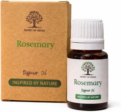 SECRET OF VEDAS Rosemary Diffuser Oil 10Ml Reed Diffuser Oil Electric Diffuser Oil Fragrance Oil Oil Burner Home Fragrance Scented Oil from B&Q