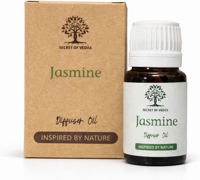 SECRET OF VEDAS Jasmine Diffuser Oil 10Ml Reed Diffuser Oil Electric Diffuser Oil Fragrance Oil Oil Burner Home Fragrance Scented Oil from B&Q
